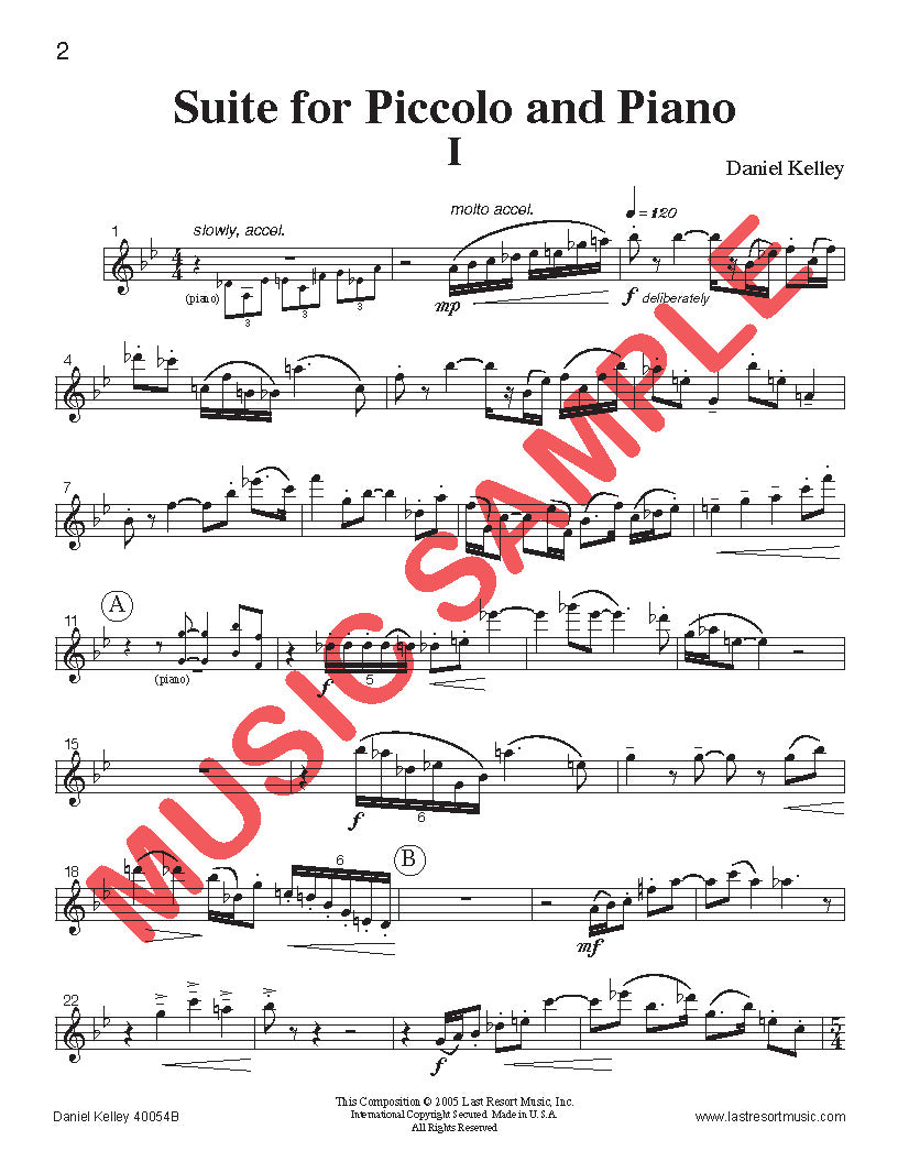 Two Concert Works for Piccolo