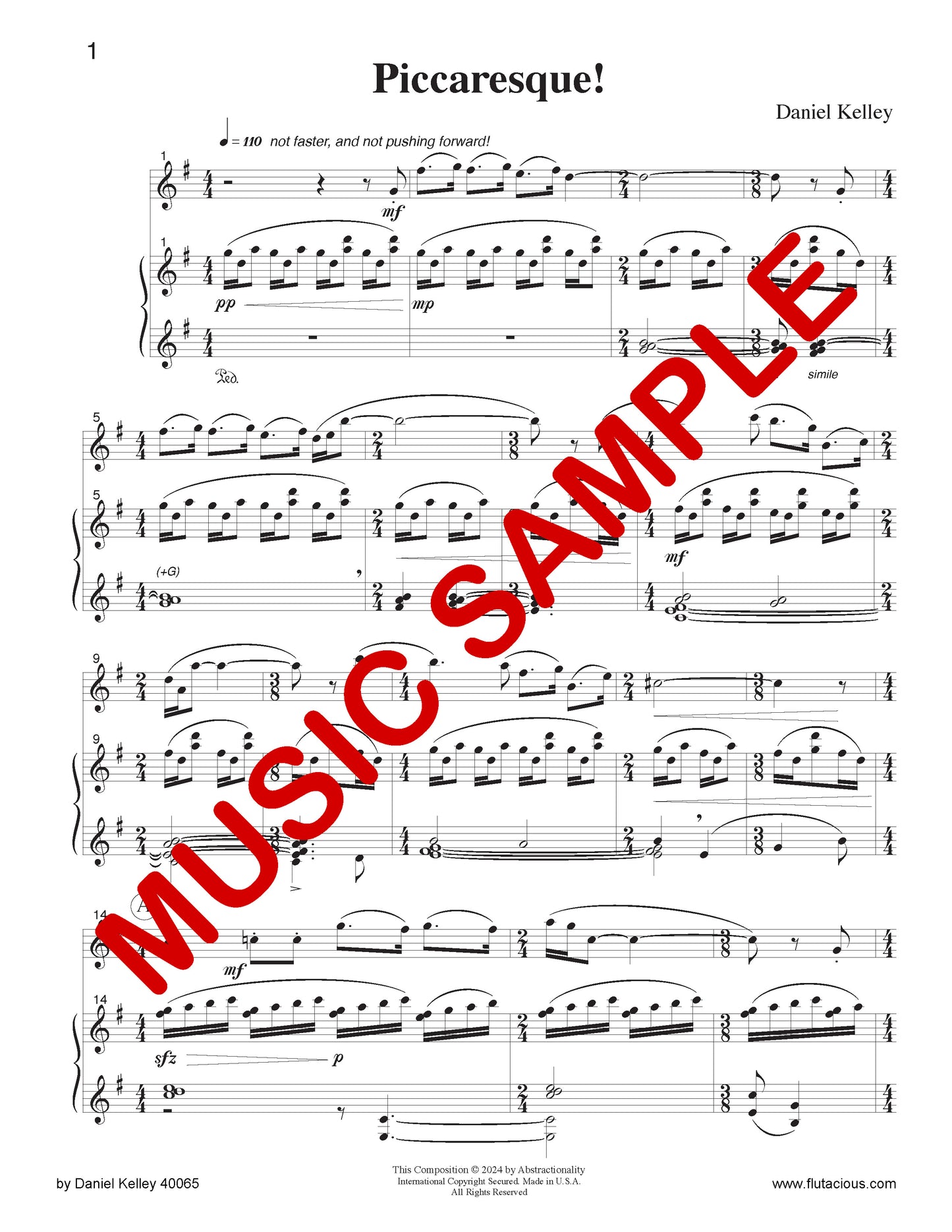 Piccaresque for Piccolo & Piano