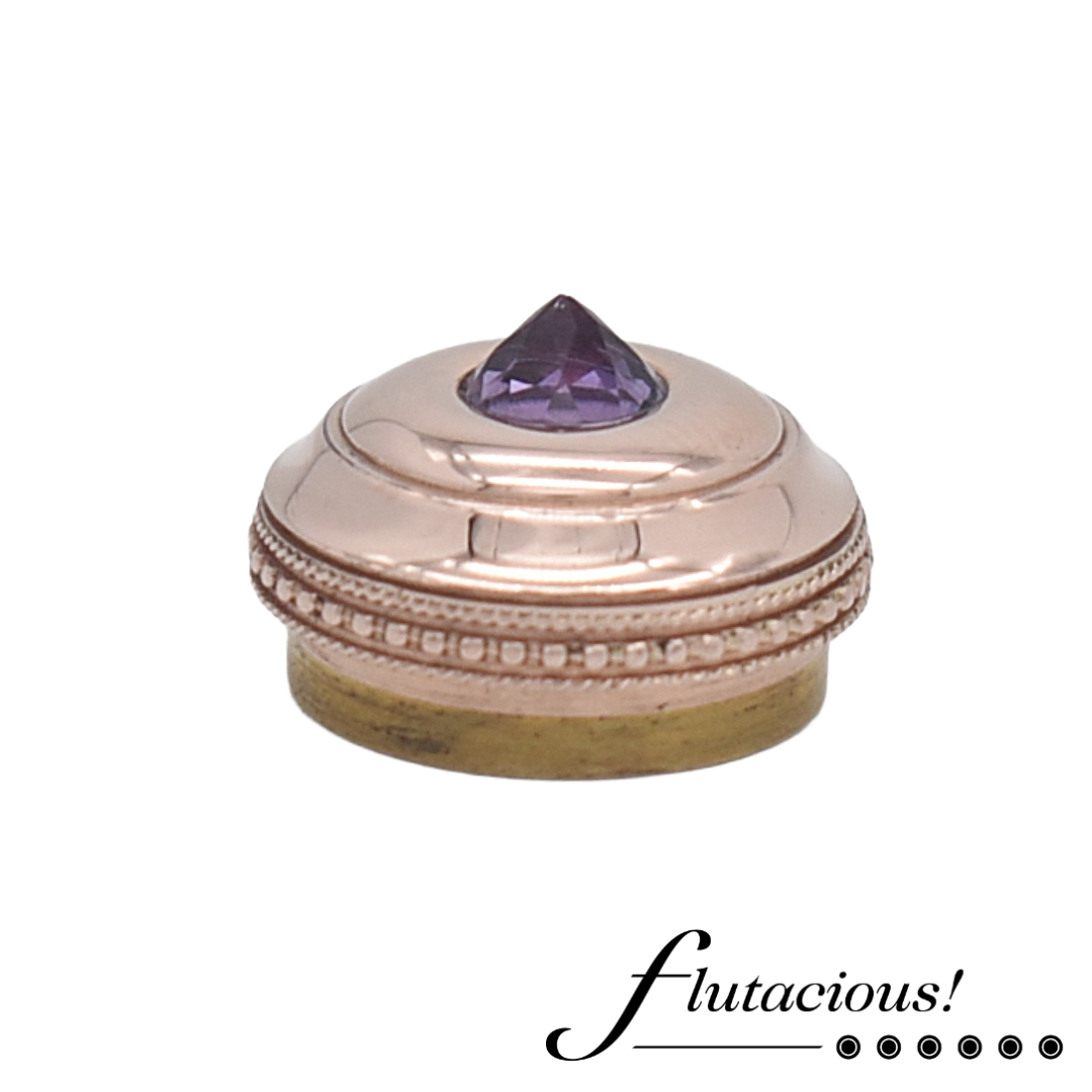 Gemstone 14k Gold Crown with Amethyst