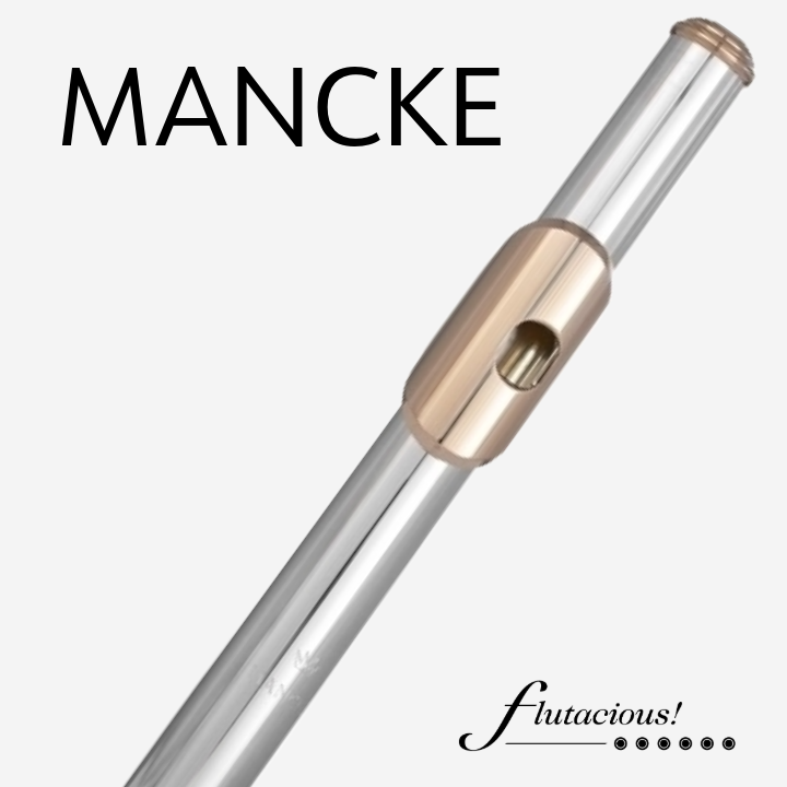 Mancke Headjoint | Silver with 14k riser