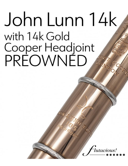 Lunn 14k Gold #105 plus 14k Cooper Headjoint