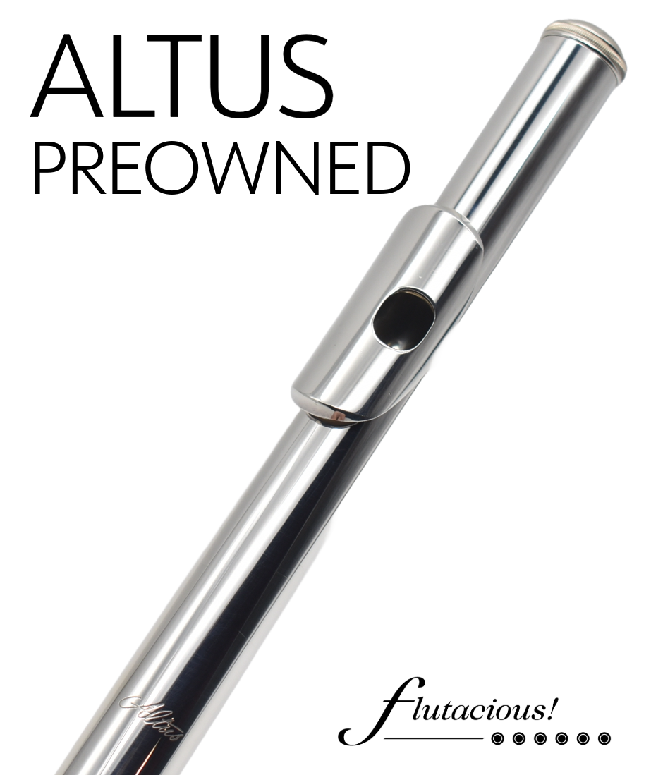 Altus 997 Silver+14k riser Headjoint