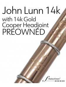 Lunn 14k Gold #105 plus 14k Cooper Headjoint 