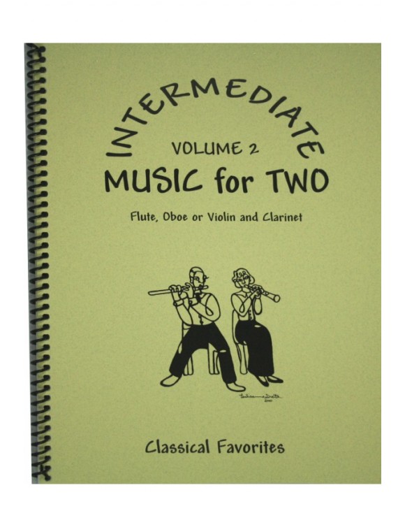Music for Two, Intermediate  -  Vol. 2 - Fl/Ob/Vln & Clarinet, 47202